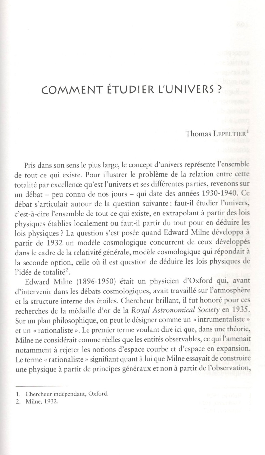 Comment étudier l’univers&nbsp;?
